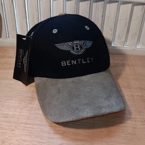 RARE New Bentley Melton Wool Suede Hat Adjustable Vtg Baseball Cap Strapback OS